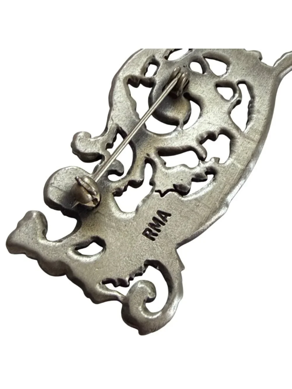 Rubin Museum of Art RMA Silver Tone Brooch Himalayan Art Goddess Spirit Boho